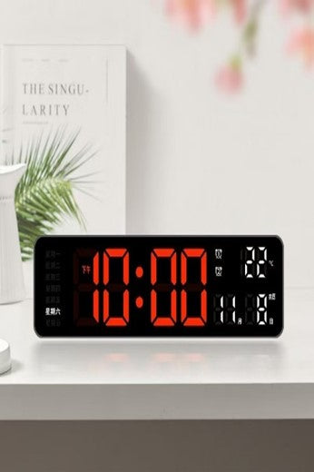 蓝牙LED电子钟万年历挂钟客厅卧室大屏智能闹钟夜光温显桌面时钟